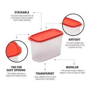 1.1 Ltr MM Oval 2 (Set of 8 Pieces) Tupperware