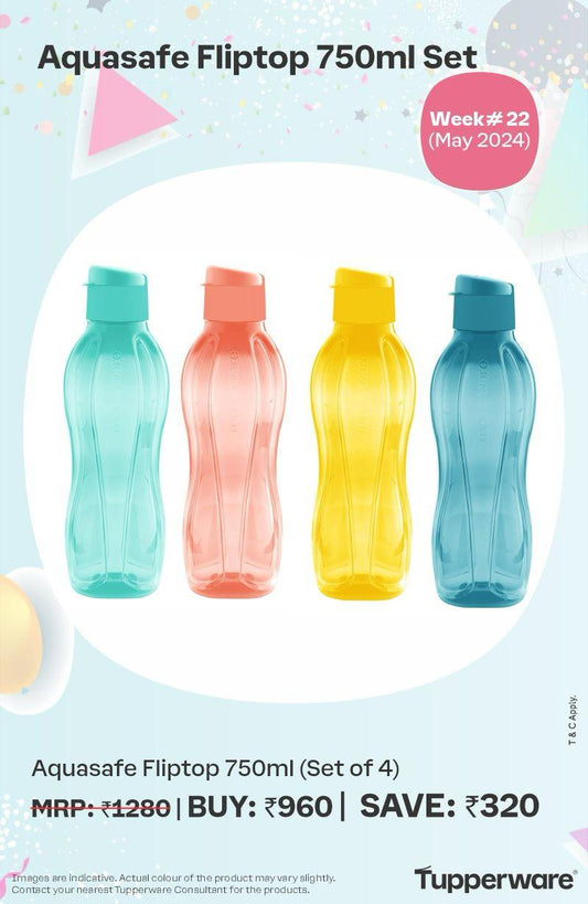 750 ml Fliptop Bottle – Set of 4