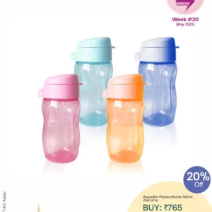 Aquaslim Bottle 310ml (set of 4)
